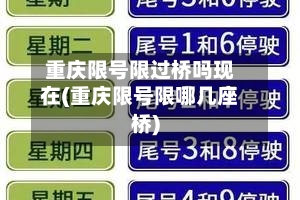 重庆限号限过桥吗现在(重庆限号限哪几座桥)
