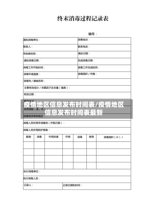 疫情地区信息发布时间表/疫情地区信息发布时间表最新