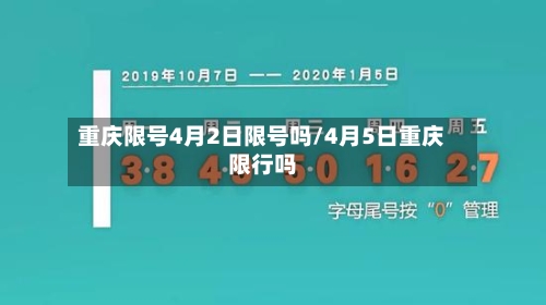 重庆限号4月2日限号吗/4月5日重庆限行吗