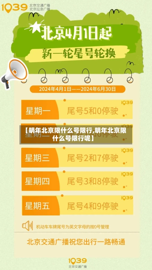 【明年北京限什么号限行,明年北京限什么号限行呢】