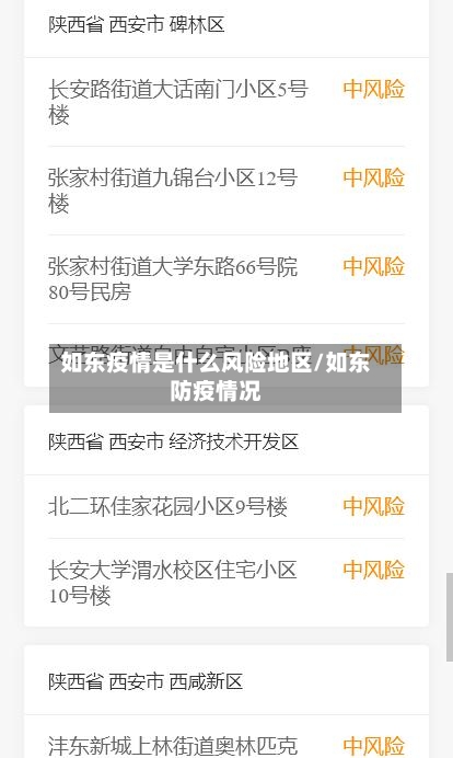 如东疫情是什么风险地区/如东防疫情况