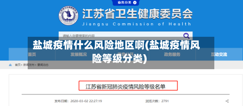 盐城疫情什么风险地区啊(盐城疫情风险等级分类)