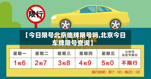 【今日限号北京临牌限号吗,北京今日车牌限号查询】