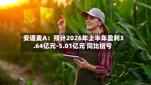 安道麦A：预计2026年上半年盈利3.64亿元-5.01亿元 同比扭亏