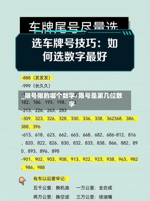 _限号限的哪个数字/限号是第几位数字