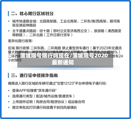 蒲城限号限行吗现在/蒲城限号2020最新通知