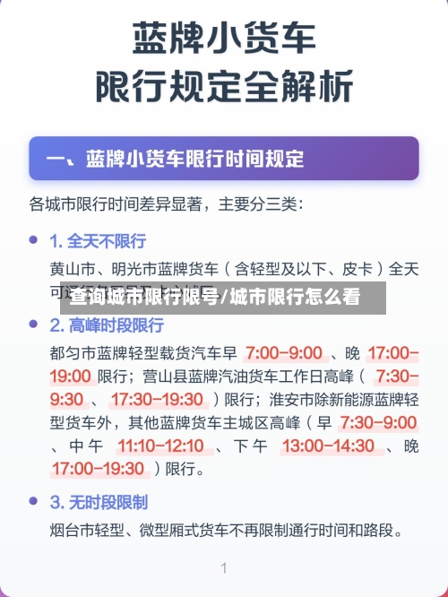 查询城市限行限号/城市限行怎么看