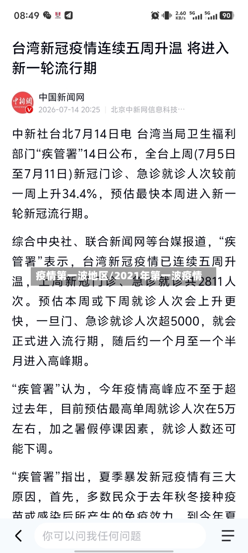疫情第一波地区/2021年第一波疫情