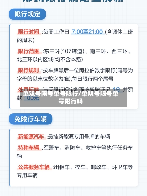 单双号限号单号限行/单双号限号单号限行吗