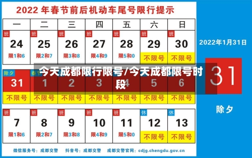 今天成都限行限号/今天成都限号时段