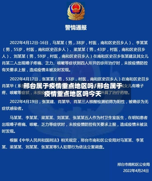邢台属于疫情重点地区吗/邢台属于疫情重点地区吗今天