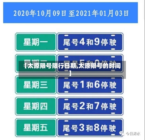 【太原限号限行日期,太原限号的时间】