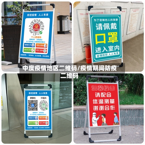 中度疫情地区二维码/疫情期间防疫二维码