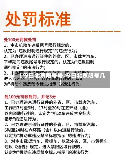 【今日北京限号号,今日北京限号几】