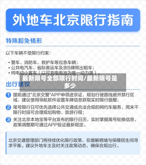 最新限号全部限行时间/最新限号是多少