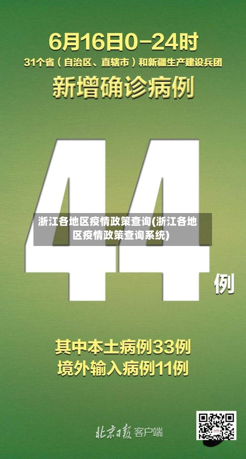 浙江各地区疫情政策查询(浙江各地区疫情政策查询系统)