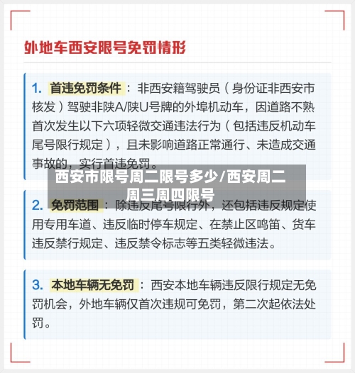 西安市限号周二限号多少/西安周二周三周四限号