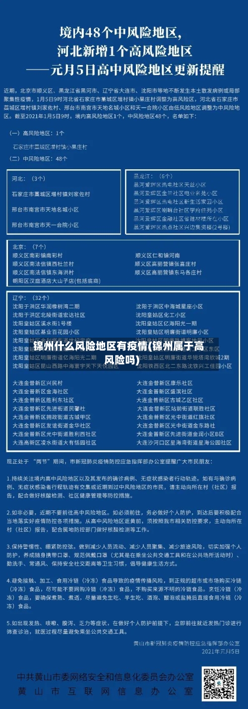 锦州什么风险地区有疫情(锦州属于高风险吗)