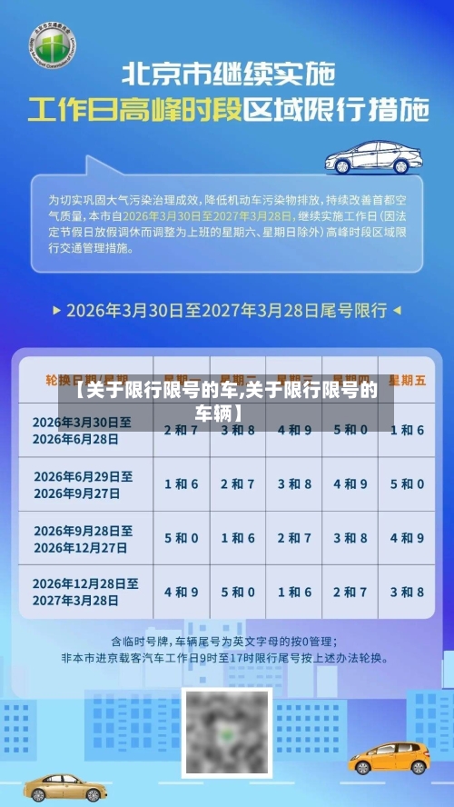 【关于限行限号的车,关于限行限号的车辆】