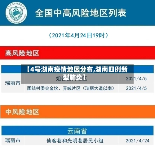 【4号湖南疫情地区分布,湖南四例新型肺炎】