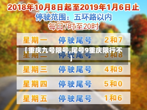 【重庆九号限号,尾号9重庆限行不】