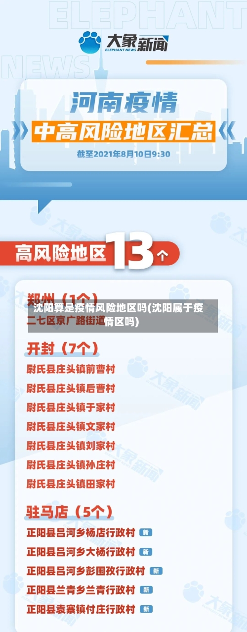 沈阳算是疫情风险地区吗(沈阳属于疫情区吗)