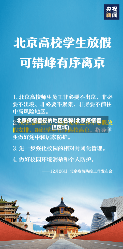 北京疫情管控的地区名称(北京疫情管控区域)