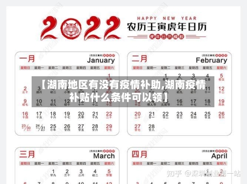【湖南地区有没有疫情补助,湖南疫情补贴什么条件可以领】