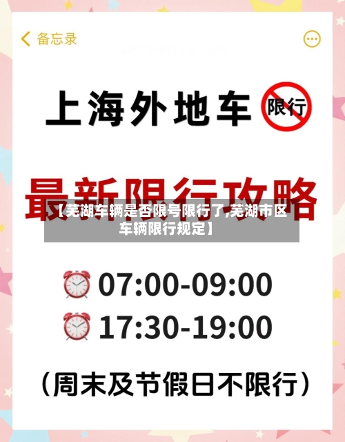 【芜湖车辆是否限号限行了,芜湖市区车辆限行规定】