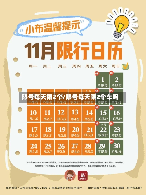 限号每天限2个/限号每天限2个车吗