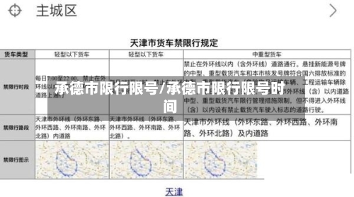 承德市限行限号/承德市限行限号时间