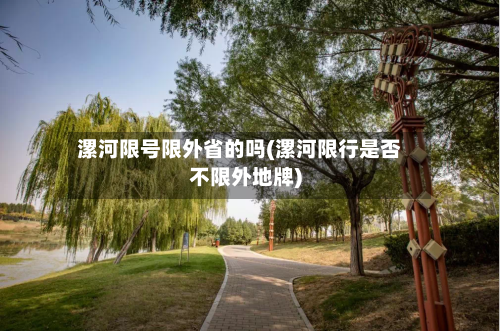 漯河限号限外省的吗(漯河限行是否不限外地牌)