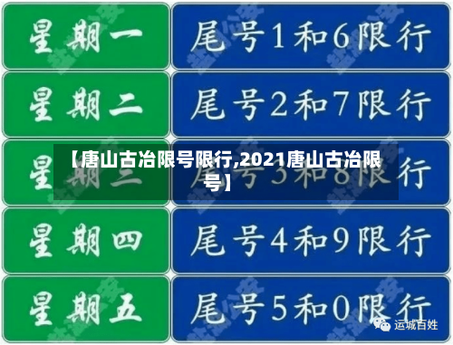 【唐山古冶限号限行,2021唐山古冶限号】