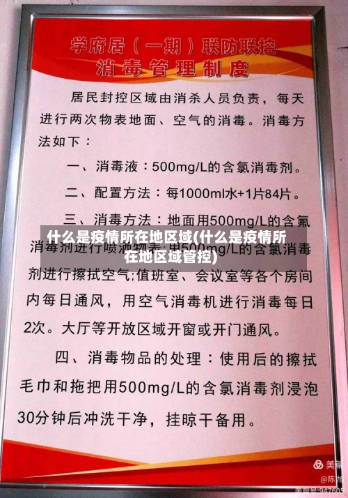 什么是疫情所在地区域(什么是疫情所在地区域管控)