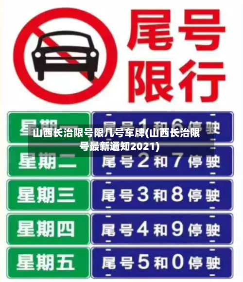 山西长治限号限几号车牌(山西长治限号最新通知2021)