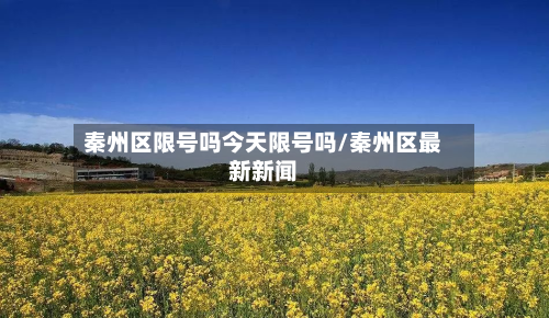 秦州区限号吗今天限号吗/秦州区最新新闻