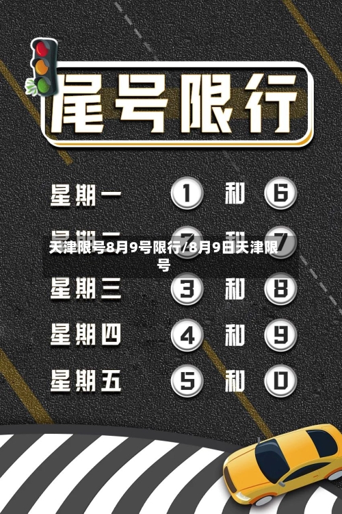 天津限号8月9号限行/8月9日天津限号