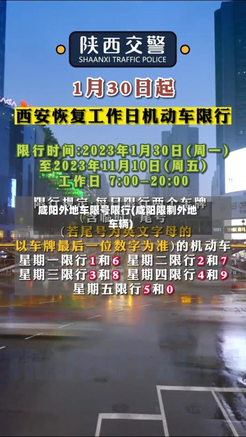 咸阳外地车限号限行(咸阳限制外地车辆)