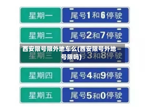 西安限号限外地车么(西安限号外地号限吗)