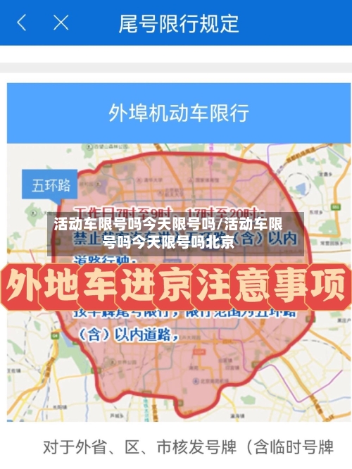 活动车限号吗今天限号吗/活动车限号吗今天限号吗北京