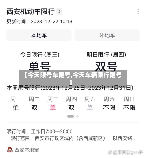 【今天限号车尾号,今天车辆限行尾号】