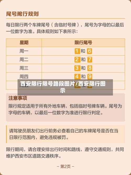 西安限行限号路段图片/西安限行图示