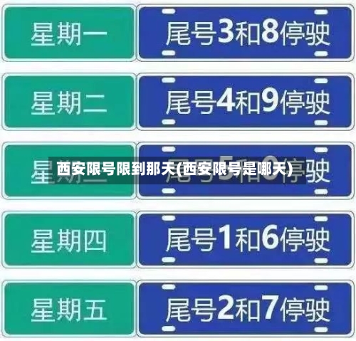 西安限号限到那天(西安限号是哪天)