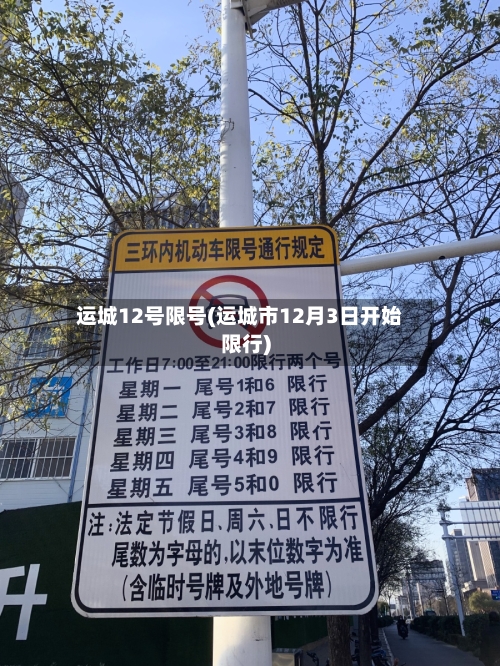 运城12号限号(运城市12月3日开始限行)