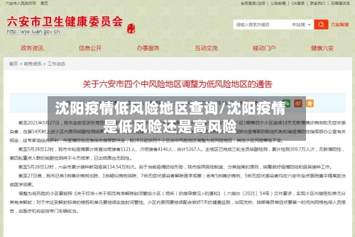 沈阳疫情低风险地区查询/沈阳疫情是低风险还是高风险