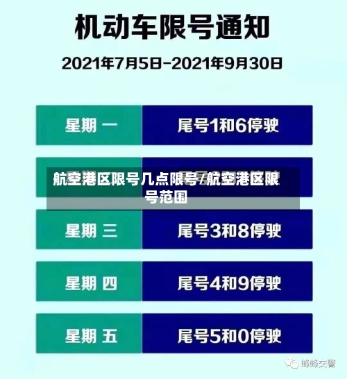 航空港区限号几点限号/航空港区限号范围