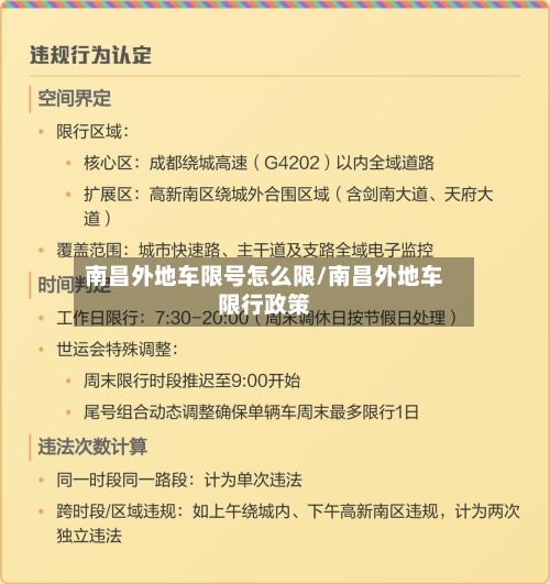 南昌外地车限号怎么限/南昌外地车限行政策