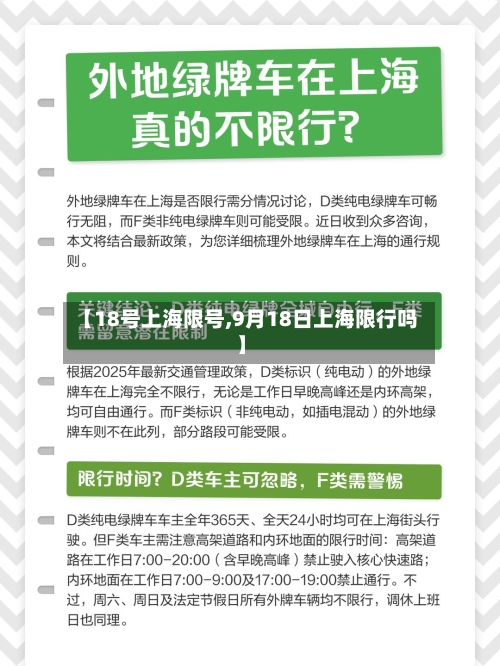 【18号上海限号,9月18日上海限行吗】