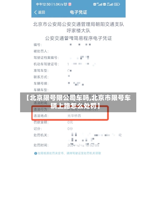 【北京限号限公司车吗,北京市限号车辆上路怎么处罚】