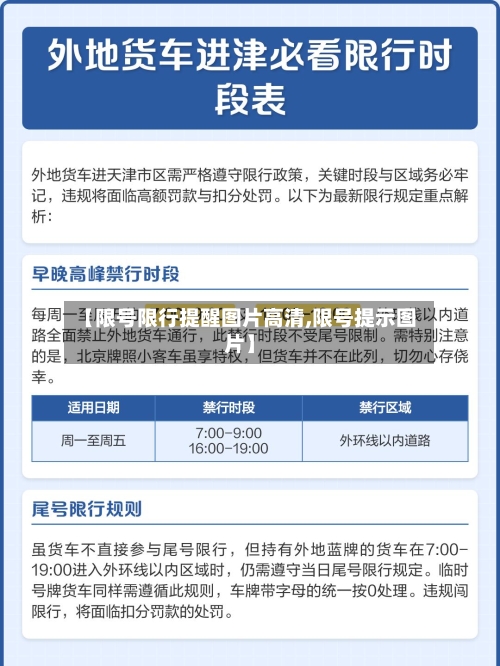 【限号限行提醒图片高清,限号提示图片】